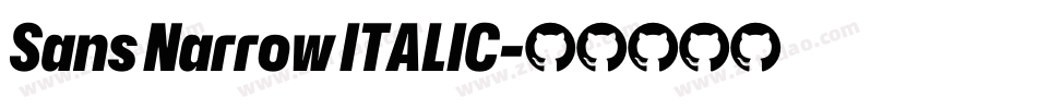 Sans Narrow ITALIC字体转换